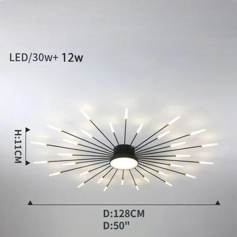 Radiant LED Wand Starburst Ceiling Light Anelux – Product Detail 14