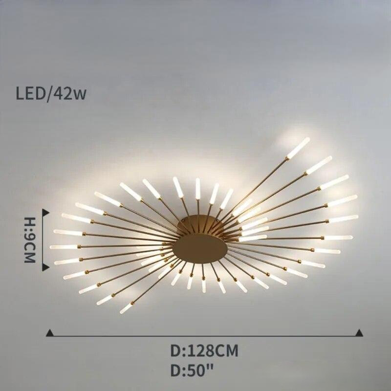 Radiant LED Wand Starburst Ceiling Light Anelux – Product Detail 15