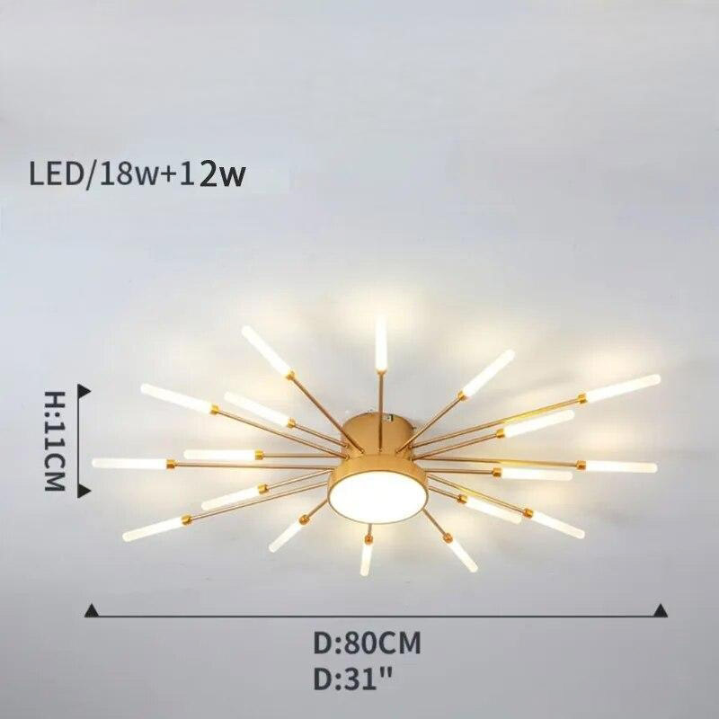 Radiant LED Wand Starburst Ceiling Light Anelux – Product Detail 17