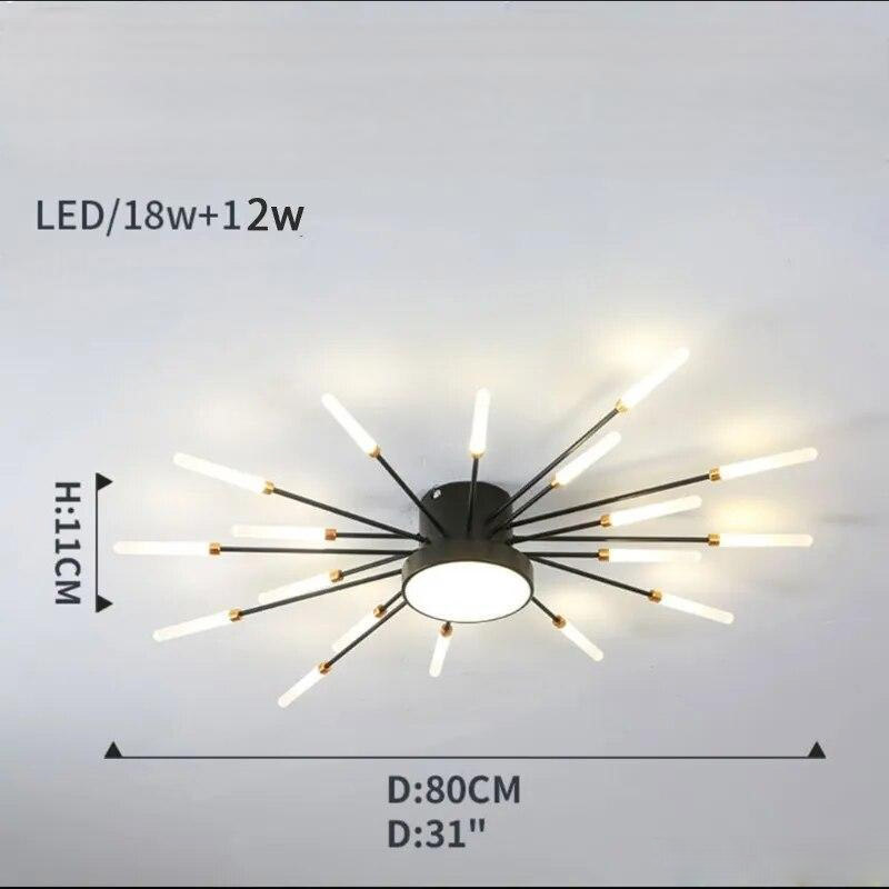 Radiant LED Wand Starburst Ceiling Light Anelux – Product Detail 18