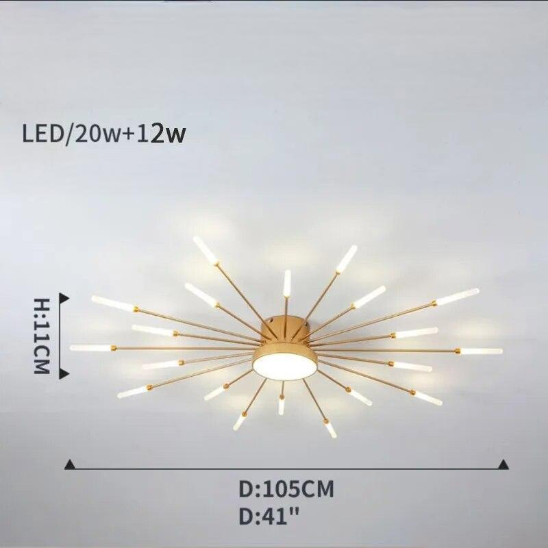 Radiant LED Wand Starburst Ceiling Light Anelux – Product Detail 20