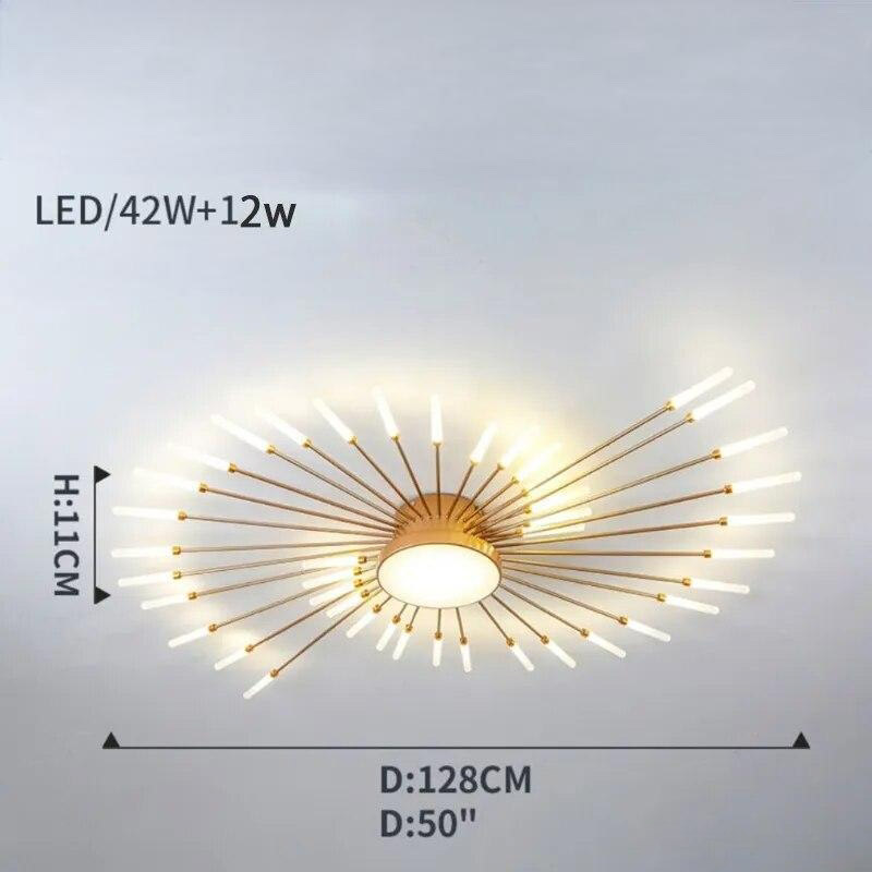 Radiant LED Wand Starburst Ceiling Light Anelux – View 21