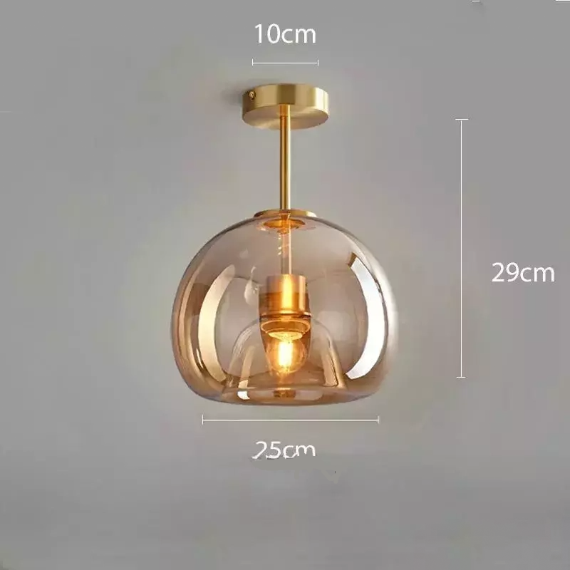 Smoked Glass Minimalist Pendant Light Kronex – Product Detail 7