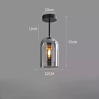 Smoked Glass Minimalist Pendant Light Kronex – Product Detail 15