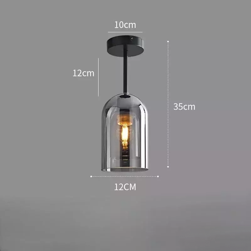 Smoked Glass Minimalist Pendant Light Kronex – Product Detail 15