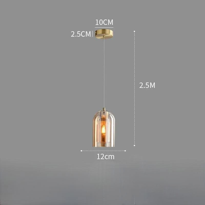 Smoked Glass Minimalist Pendant Light Kronex – Product Detail 17