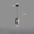 Smoked Glass Minimalist Pendant Light Kronex – Product Detail 16