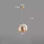 Smoked Glass Minimalist Pendant Light Kronex – Product Detail 11