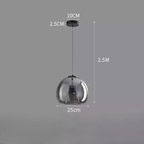 Smoked Glass Minimalist Pendant Light Kronex – Product Detail 10