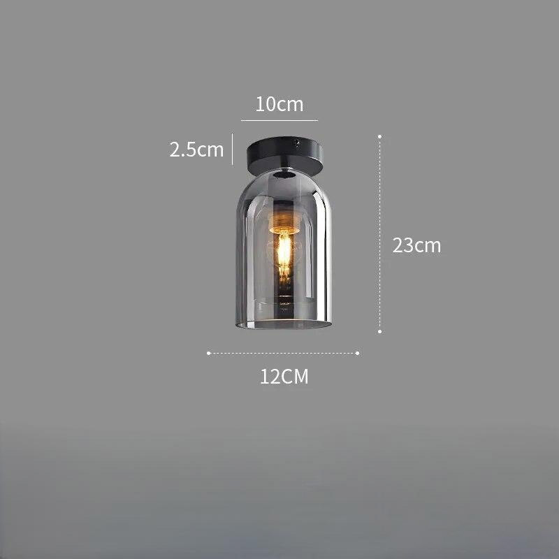 Smoked Glass Minimalist Pendant Light Kronex – Product Detail 12