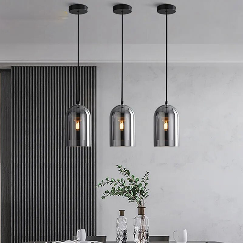 Smoked Glass Minimalist Pendant Light Kronex – Product Detail 20