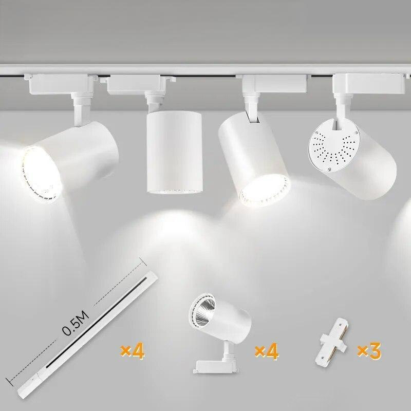 Rotating Aluminum Track Spotlight Vordex – Product Detail 9