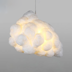 Hand-Applied Cotton Cloud Pendant Light Arseon – Product Detail 7
