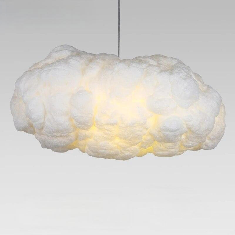 Hand-Applied Cotton Cloud Pendant Light Arseon – Product Detail 6