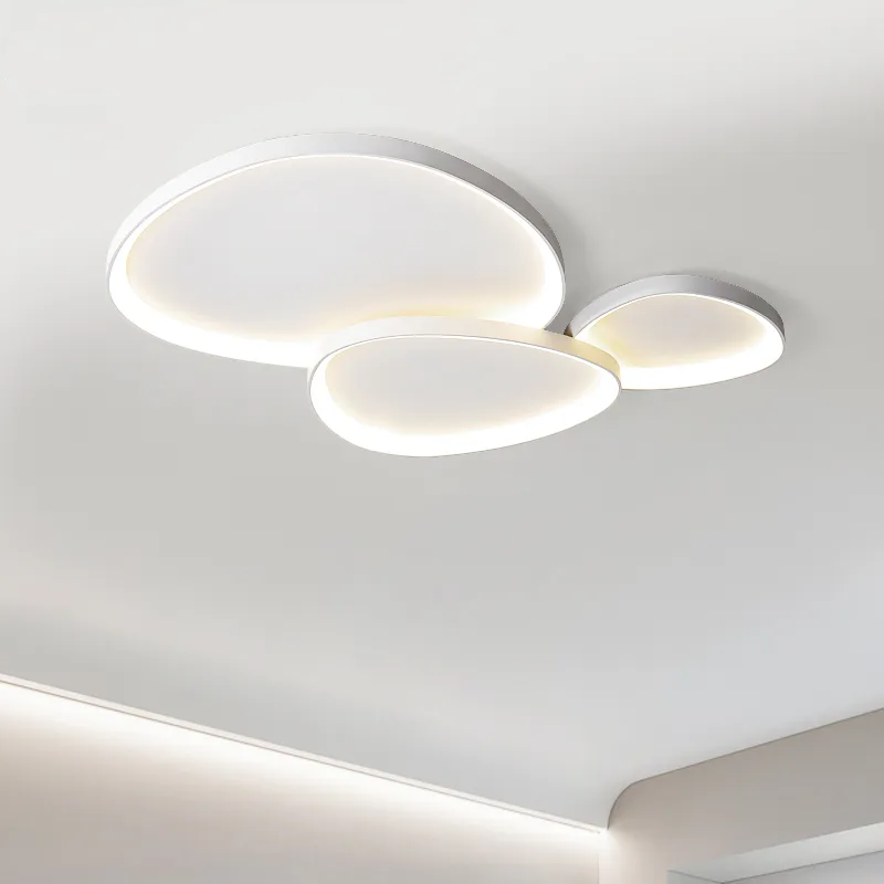 Organic Aluminum Pebble Ceiling Light Lithora – Lifestyle View 4