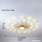 Radiant LED Wand Starburst Ceiling Light Anelux – Product Detail 13