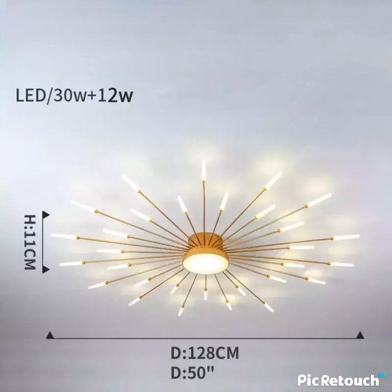 Radiant LED Wand Starburst Ceiling Light Anelux – Product Detail 13