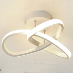 Modern Metal Arc Ceiling Light Auradex – White Finish