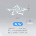 Sculptural Acrylic Petal Ceiling Light Kornox – Product Detail 11