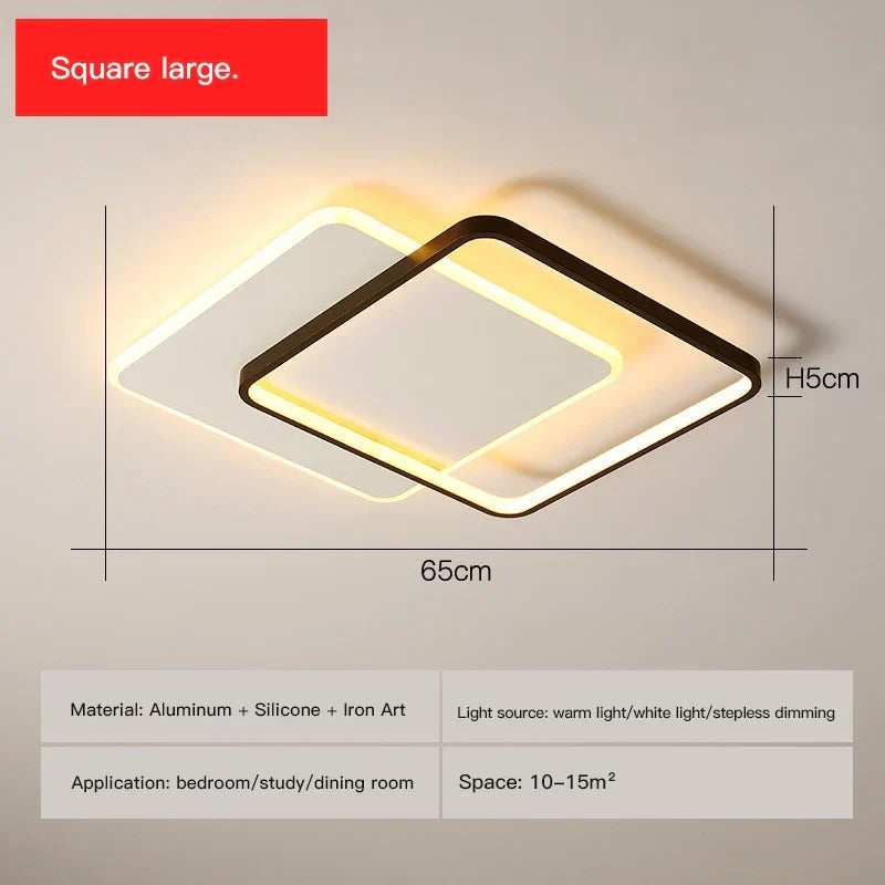 Orvena Square 65 x 52 cm dimension diagram, H5cm profile