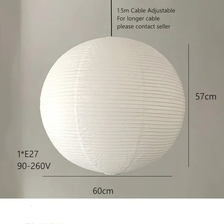 Soft Paper Sphere Pendant Light Xelorinth – Product Detail 10