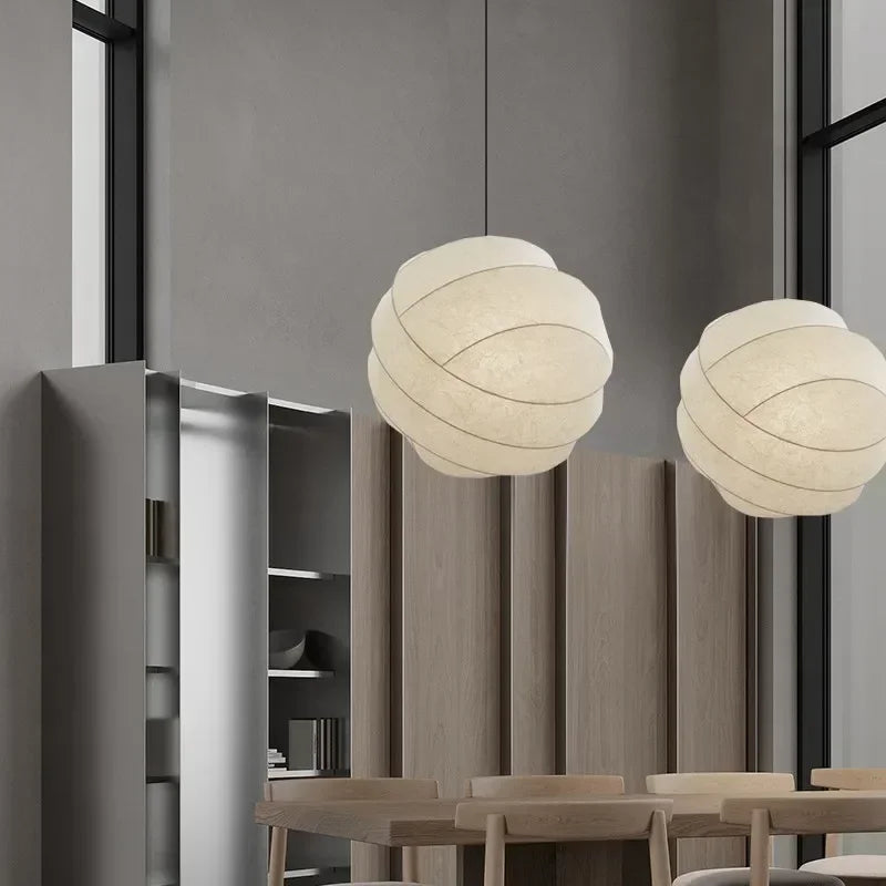 Soft Glow Fabric Pendant Light Ulindros – Product Detail 5