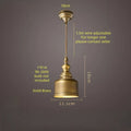 Polished Copper Dome Pendant Light Olvorix – Product Detail 7