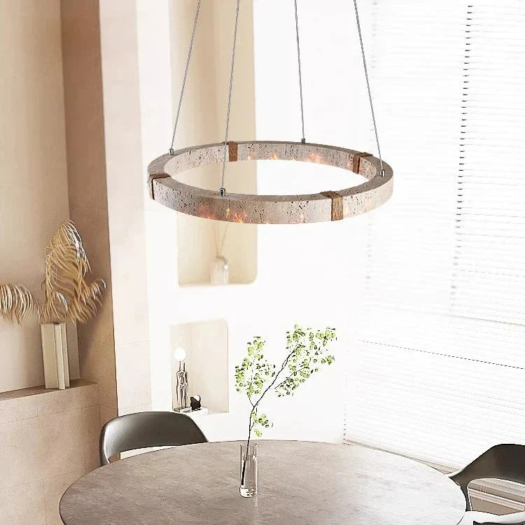 Contemporary Stone Chandelier Kasel