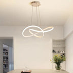 Sculptural Aluminum Ribbon Pendant Light – Infinova – Product Detail 5