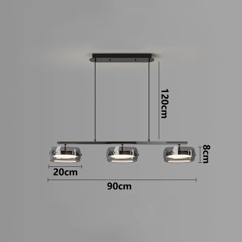 Smoke Alloy Minimalist Pendant Light Dzaeloria – Product Detail 8