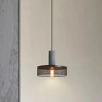 Concrete Effect Cylinder Pendant Light Novalex – Lifestyle View 4
