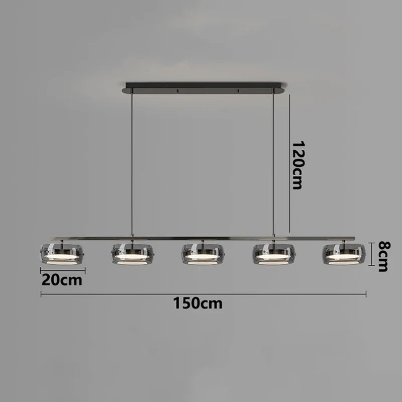 Smoke Alloy Minimalist Pendant Light Dzaeloria – Product Detail 10