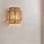 Rattan Metal Artisan Wall Sconce Bixon – Product Detail 5