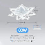 Sculptural Acrylic Petal Ceiling Light Kornox – Product Detail 7