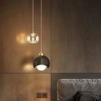 Soft Gold Minimal Pendant Light Aurleth – Lifestyle View 3