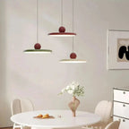 Two-Tone Lacquer Disc Pendant Light – Barel – Silhouette Detail