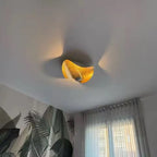 Gold-Leaf Lotus Wing Ceiling Light Qyvelith – Hero Shot