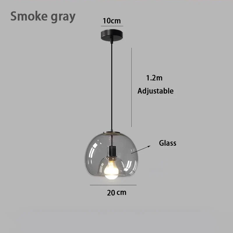 Double Glass Dome Pendant Light Hzaeloria – Product Detail 7