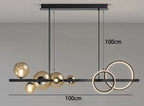 Molecule Glass Globe & LED Ring Pendant Light – Vexmont