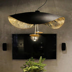 Sculptural Gold-Leaf Petal Pendant Light – Revonthal – Lifestyle View