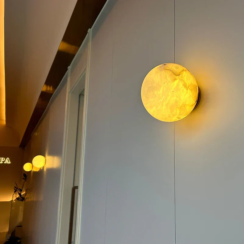 Polished Marble Copper Wall Sconce Venaro – Hero Shot