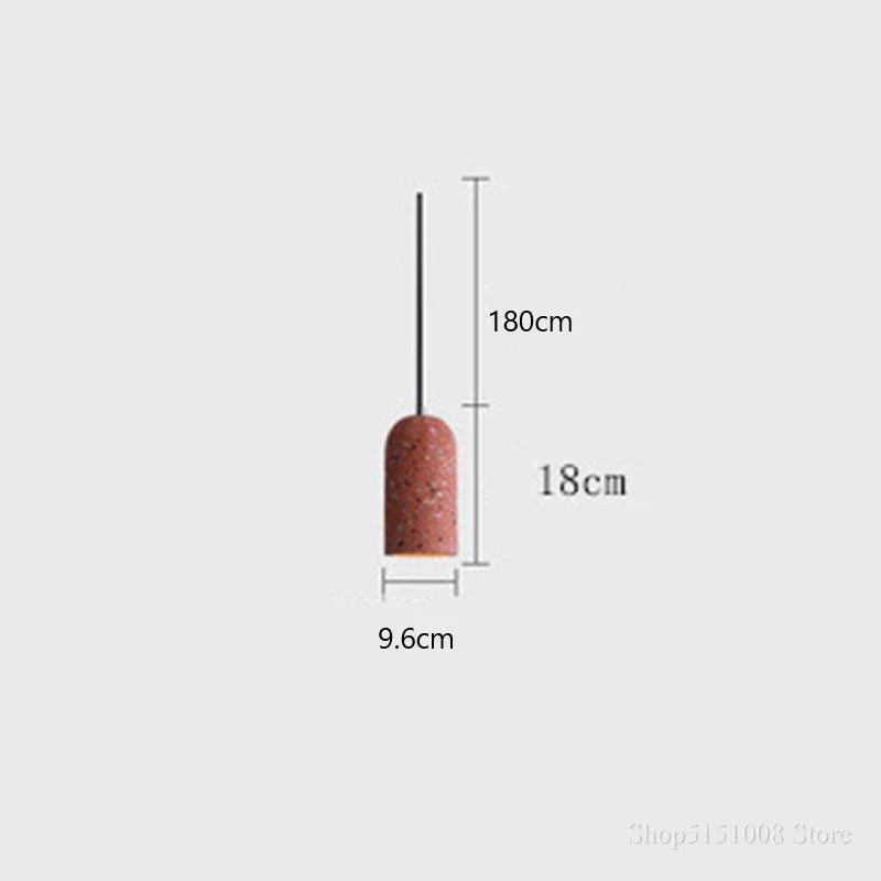 Yxaelorn terrazzo cylinder pendant — Terracotta Terrazzo