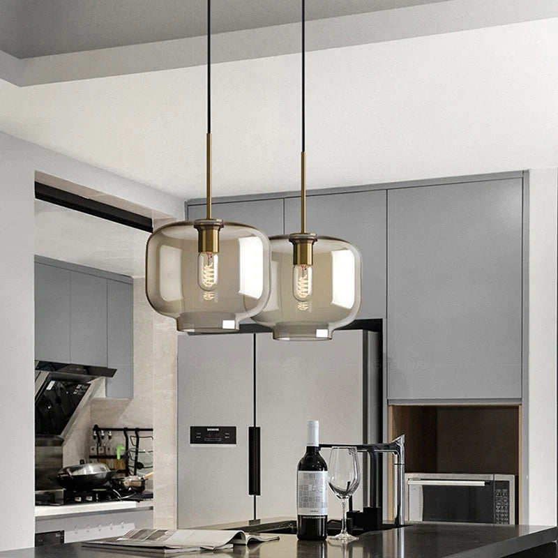 Scandinavian Glass Orb Pendant Light Kelvoria – Candy Shape Lifestyle