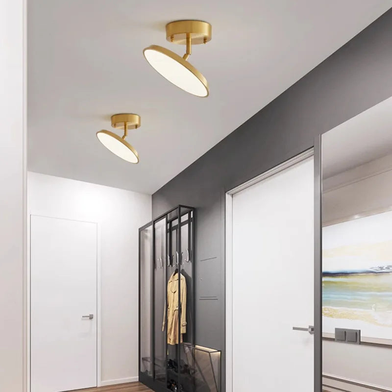 Brushed Aluminium Disc Ceiling Light Darevo – Product Detail 9
