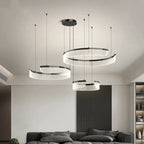 Geometric Acrylic Disc Chandelier Ywaelvix – Lifestyle View 3