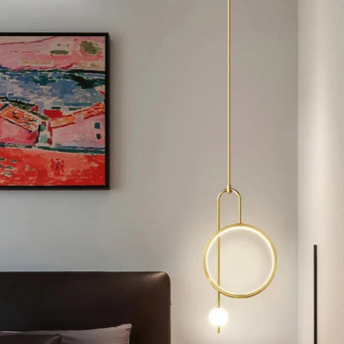 Modern Metal Ring Pendant Light Circlion