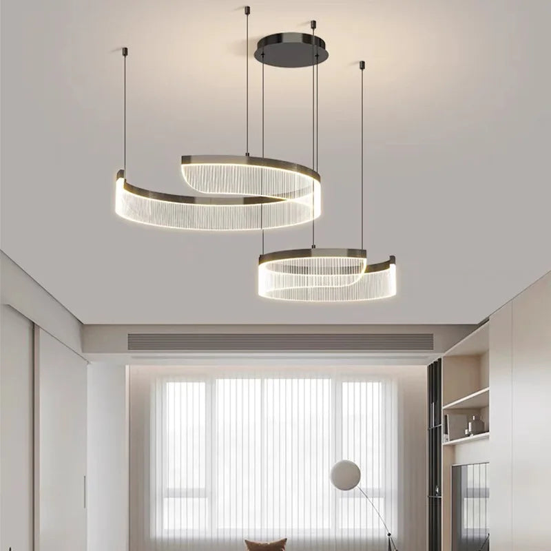 Geometric Acrylic Disc Chandelier Ywaelvix – Product Detail 5