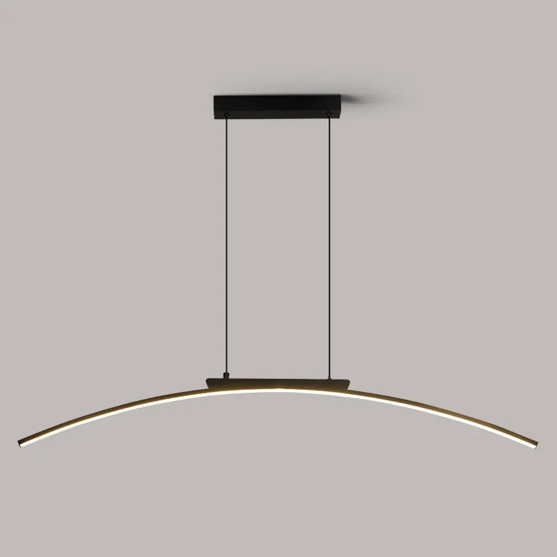 Arched LED Linear Pendant Light – Curvion – Lifestyle View 3