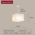 Japanese Washi Paper Pendant Light Jalvrix – Product Detail 7