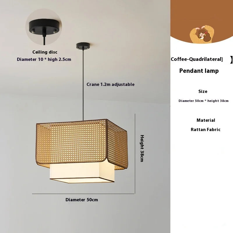 Natural Rattan Orb Pendant Light Btavion – Product Detail 7